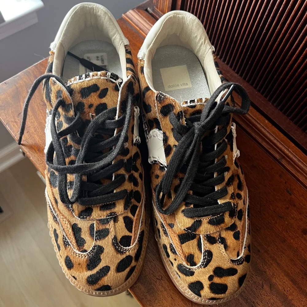 Dolce Vita Leopard Print Sneakers